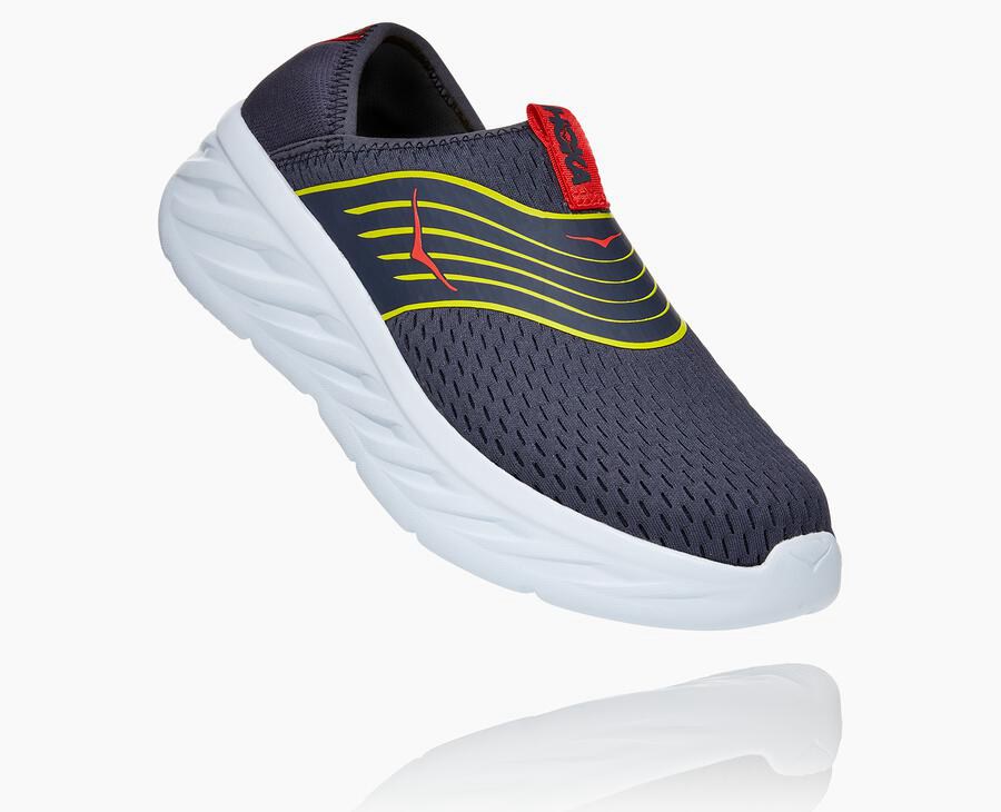 Hoka One One Ora Recovery - Men Sandals - Navy/White,Australia RHU-107369